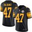 Nike Pittsburgh Steelers #47 Mel Blount Black Mens Stitched NFL Limited Rush Jersey