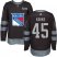 Adidas New York Rangers #45 Kappo Kakko Black 1917-2017 100th Anniversary Stitched NHL Jersey