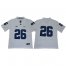 Nittany Lions #26 Saquon Barkley White Limited Stitched NCAA Jersey