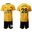 Wolves #28 J.Moutinho Home Soccer Club Jersey