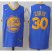 Nike Golden State Warriors #30 Stephen Curry Royal Road Stitched NBA Jersey