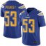 Nike Los Angeles Chargers #53 Mike Pouncey Electric Blue Mens Stitched NFL Limited Rush Jersey