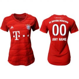 Womens Bayern Munchen Personalized Home Soccer Club Jersey