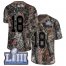 Nike New England Patriots #18 Matt Slater Camo Super Bowl LIII Bound Mens Stitched NFL Limited Rush Realtree Jersey