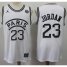 Bulls #23 Michael Jordan White Paris Stitched NBA Jersey