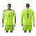 Czech #1 Cech Shiny Green Goalkeeper Long Sleeves Soccer Country Jersey