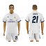 Real Madrid #21 Morata White Home Soccer Club Jersey