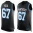 Nike Carolina Panthers #67 Ryan Kalil Black Team Color Mens Stitched NFL Limited Tank Top Jersey