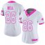 Nike New York Jets #26 LeVeon Bell White/Pink Womens Stitched NFL Limited Rush Fashion Jersey
