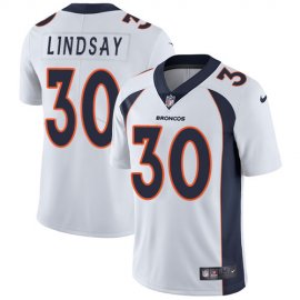 Nike Denver Broncos #30 Phillip Lindsay White Youth Stitched NFL Vapor Untouchable Limited Jersey
