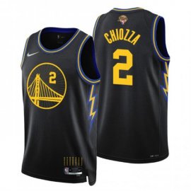 Golden State Golden State Warriors #2 Chris Chiozza Youth Nike Black Swingman 2022 NBA Finals City Edition Jersey Youth