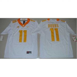 Tennessee Volunteers #11 Joshua Dobbs White Stitched NCAA Jersey