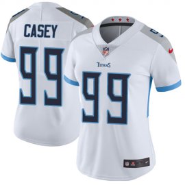 Nike Tennessee Titans #99 Jurrell Casey White Womens Stitched NFL Vapor Untouchable Limited Jersey