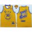 Warriors #30 Stephen Curry Gold Throwback The City Finals Patch Stitched NBA Jersey