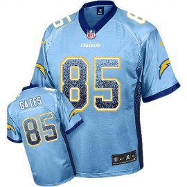 Nike Los Angeles Chargers #85 Antonio Gates Electric Blue Alternate Mens Stitched NFL Elite Drift Fashion Jersey