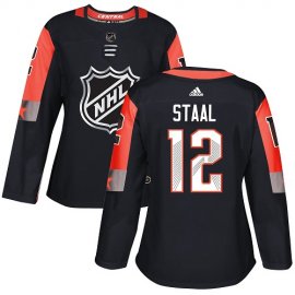 Adidas Minnesota Wild #12 Eric Staal Black 2018 All-Star Central Division Authentic Womens Stitched NHL Jersey