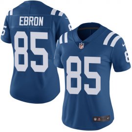 Nike Indianapolis Colts #85 Eric Ebron Royal Blue Team Color Womens Stitched NFL Vapor Untouchable Limited Jersey