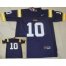LSU Tigers 10 Purple College Football Jersey