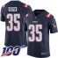 Nike New England Patriots #35 Kyle Dugger Navy Blue Youth Stitched NFL Limited Rush 100th Season Jersey