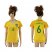 Womens Brazil #6 Kasmirski Home Soccer Country Jersey