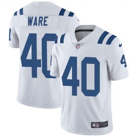 Nike Indianapolis Colts #40 Spencer Ware White Mens Stitched NFL Vapor Untouchable Limited Jersey