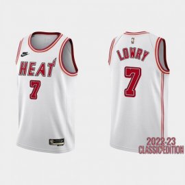 Miami Miami Heat #7 Kyle Lowry White Mens Nike NBA 2022-23 Classic Edition Jersey Mens