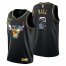 Chicago Chicago Bulls #2 Lonzo Ball Mens Golden Edition Diamond Logo 2021/22 Swingman Jersey – Black Mens