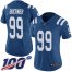 Nike Indianapolis Colts #99 DeForest Buckner Royal Blue Team Color Womens Stitched NFL 100th Season Vapor Untouchable Limited Jersey