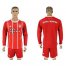 Bayern Munchen Blank Home Long Sleeves Soccer Club Jersey
