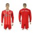 Bayern Munchen Blank Home Long Sleeves Soccer Club Jersey