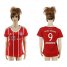 Womens Bayern Munchen #9 Lewandowski Home Soccer Club Jersey