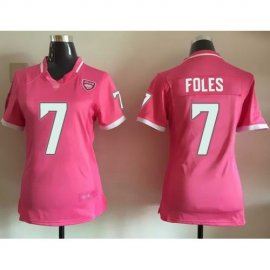 Nike Jacksonville Jaguars #7 Nick Foles Pink Womens Stitched NFL Elite Bubble Gum Jersey