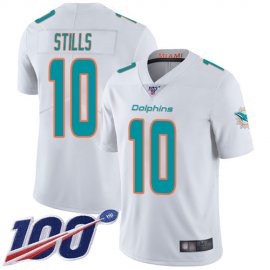 Nike Miami Dolphins #10 Kenny Stills White Mens Stitched NFL 100th Season Vapor Limited Jersey