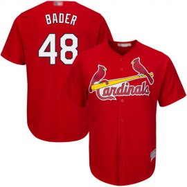 St.Louis Cardinals #48 Harrison Bader Red Cool Base Stitched Youth MLB Jersey