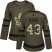 Adidas Toronto Maple Leafs #43 Nazem Kadri Green Salute to Service Womens Stitched NHL Jersey