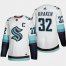 Seattle Kraken #32 Seattle Kraken Mens Adidas 2021-22 White Away Authentic Stitched NHL Jersey