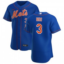 New York Mets #3 Tomas Nido Mens Nike Royal Alternate 2020 Authentic Player MLB Jersey