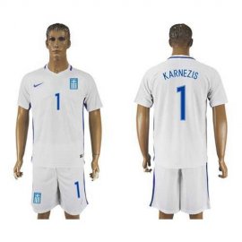 Greece #1 Karnezis Home Soccer Country Jersey