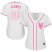 New York Mets #20 Pete Alonso White/Pink Fashion Womens Stitched MLB Jersey