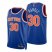 Nike New York Knicks #30 Julius Randle Blue Mens 2021-22 NBA 75th Anniversary Diamond Swingman Jersey – Icon Edition Mens
