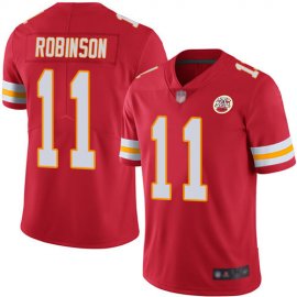 Nike Kansas City Chiefs #11 Demarcus Robinson Red Team Color Mens Stitched NFL Vapor Untouchable Limited Jersey