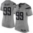 Nike Los Angeles Chargers #99 Jerry Tillery Gray Womens Stitched NFL Limited Gridiron Gray Jersey