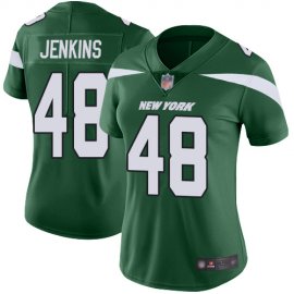 Nike New York Jets #48 Jordan Jenkins Green Team Color Womens Stitched NFL Vapor Untouchable Limited Jersey