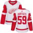Adidas Detroit Red Wings #59 Tyler Bertuzzi White Road Authentic Womens Stitched NHL Jersey