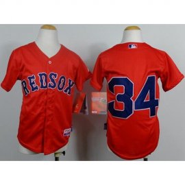 Boston Red Sox #34 David Ortiz Red Cool Base Stitched Youth MLB Jersey