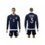 Argentina #3 Mercado Away Long Sleeves Soccer Country Jersey