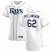 Tampa Bay Rays #62 Shane McClanahan Mens Nike White Home 2020 Authentic Player MLB Jersey