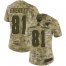 Nike Los Angeles Rams #81 Gerald Everett Camo Womens Stitched NFL Limited 2018 Salute to Service Jersey