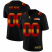 Seattle Seahawks Custom Mens Black Nike Red Orange Stripe Vapor Limited NFL Jersey
