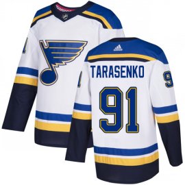 Adidas St. Louis Blues #91 Vladimir Tarasenko White Road Authentic Stitched Youth NHL Jersey